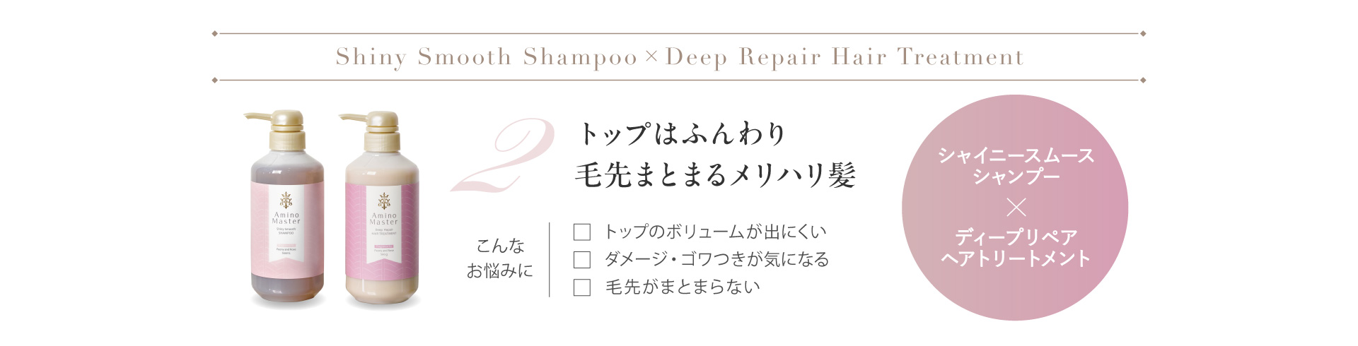 Amino Master シャイニスムースシャンプー×ディープリペアヘアトリートメント